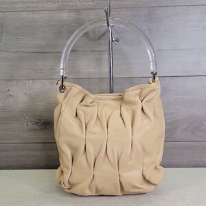 Laurent Effel Tan Leather Shoulder Bag